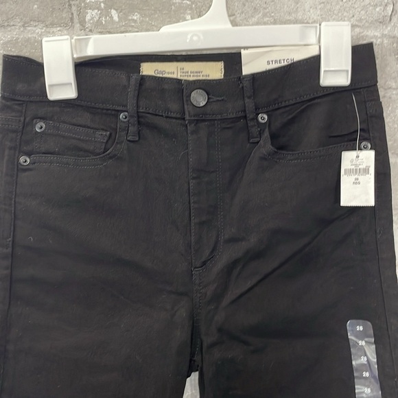 Gap Black True Skinny High Rise Jeans - Picture 2 of 6